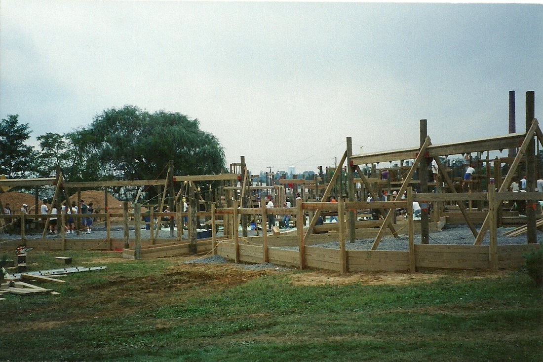 swingsets under constriction kidsgrove playground