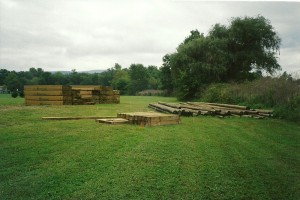 wood materials in place to build kidsgrove